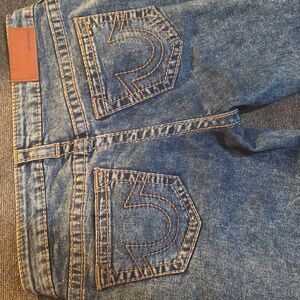 Y2K True Religion Halle Acid Wash Blue Women's Skinny Jeans